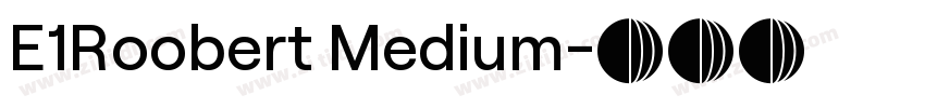 E1Roobert Medium字体转换